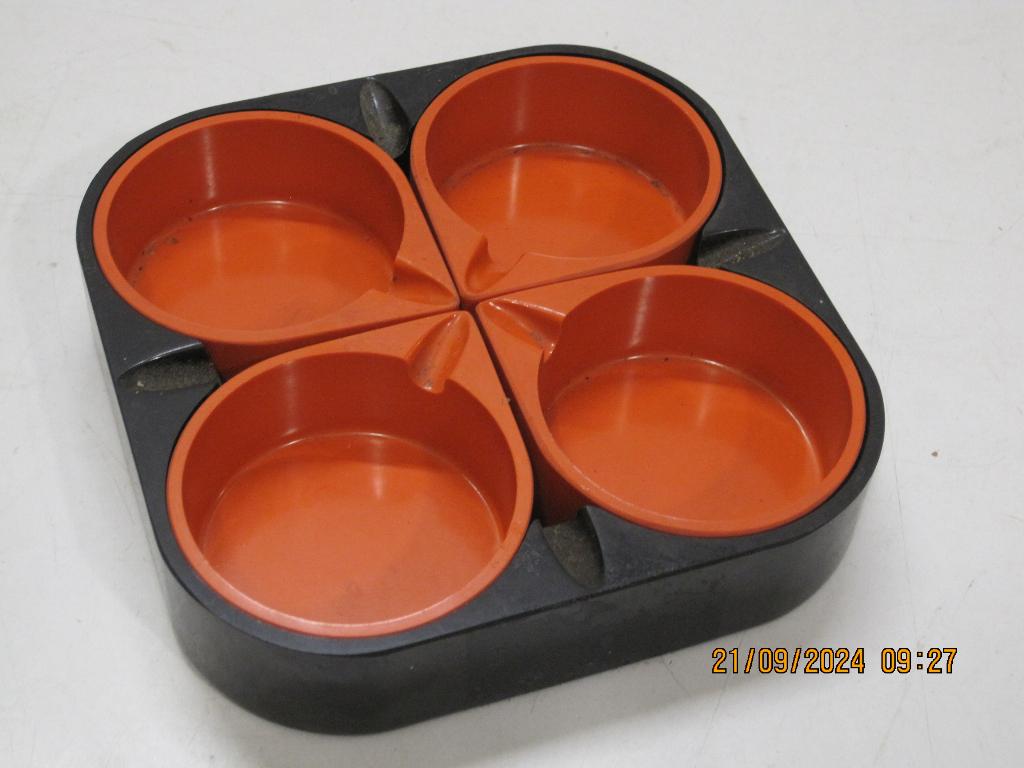 ipama halm 14 cm dia design asbakken in 1 (315), Ophalen of Verzenden, Gebruikt, Asbak
