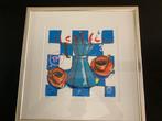 Selwyn Senatori zeefdruk ‘Il Caffe’ 53,5x53,5cm lijst, Antiek en Kunst, Ophalen of Verzenden