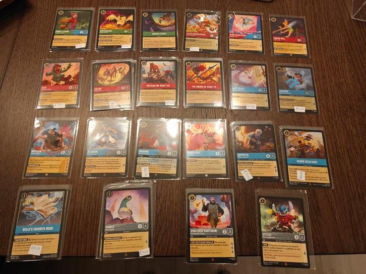 Lorcana chapter 8 reign of Jafar, (Ultra) rare legendary, Hobby en Vrije tijd, Verzamelkaartspellen | Overige, Nieuw, Meerdere kaarten