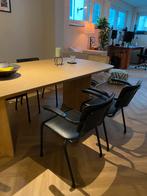 Eetkamerstoelen zwart (4x), Huis en Inrichting, Stoelen, Ophalen, Zo goed als nieuw, Zwart, Vier