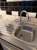 Spoelbak met Grohe kraan, Ophalen, Minder dan 50 cm, Gebruikt, Minder dan 25 cm