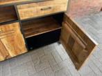 dressoir MASSIEF Mangohout 180 cm breed  ACTIE PRIJS, 150 tot 200 cm, Nieuw, Metaal, Minder dan 100 cm