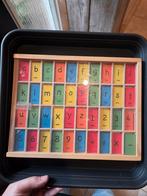 Vintage Letterbak met Letters & Cijfers, Kinderen en Baby's, Speelgoed | Educatief en Creatief, Ophalen of Verzenden, Gebruikt
