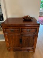 Teakhouten kastje - 85x77x50cm, Huis en Inrichting, Kasten | Buffetkasten, Ophalen, Gebruikt, Teakhout, 50 tot 100 cm