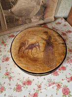Antiek fluwelen chocolade doos, Antiek en Kunst, Curiosa en Brocante, Ophalen of Verzenden