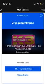 K3 Parkeerkaart 7 april 2026, Tickets en Kaartjes