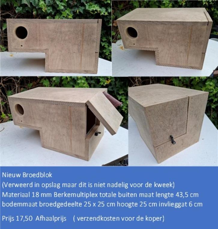 Broedblok voor muisparkiet, Dieren en Toebehoren, Vogels | Toebehoren, Nieuw, Kooi-accessoires, Ophalen of Verzenden