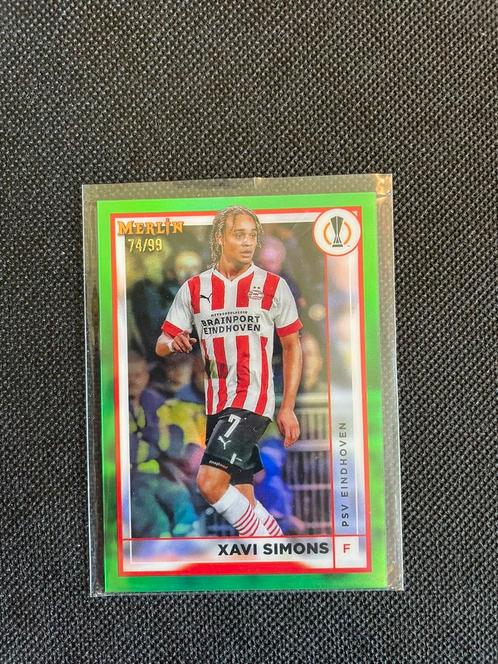 Voetbalkaartje Xavi Simons PSV /99, Hobby en Vrije tijd, Stickers en Plaatjes, Zo goed als nieuw, Plaatje, Verzenden