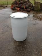 Mooie lichtgrijze regenton, 150 liter of meer, Ophalen of Verzenden, Zo goed als nieuw, Kunststof