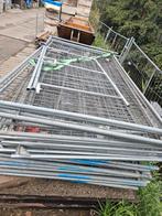 Bouwhekken, hekwerk, Tijdelijk bouwhek, Tuin en Terras, Ophalen, Gebruikt, IJzer, Met poort
