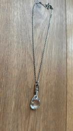 Swarovski ketting zilver met grote steen, Ophalen, Zo goed als nieuw, Zilver