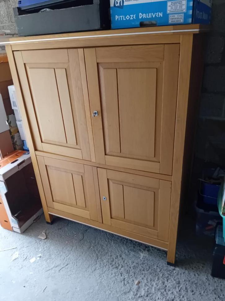 Eiken computer kast te koop, Huis en Inrichting, Kasten | Computermeubels, Zo goed als nieuw, Ophalen
