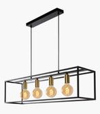 Nieuw Lucide RUBEN Hanglamp 4xE27 Zwart / Goud, Ophalen of Verzenden, Nieuw, Metaal, Hanglamp industrieel