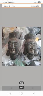 2 boedha hoofden, Ophalen of Verzenden