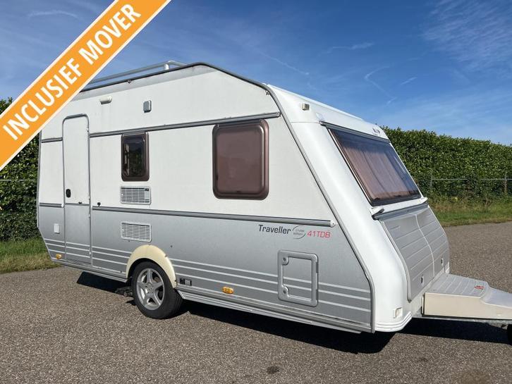 KIP 41 TDB FRANS BED VOORTENT MOVER VLOERVERWARMING, Caravans en Kamperen, Caravans, Bedrijf, tot en met 4, 750 - 1000 kg, Treinzit