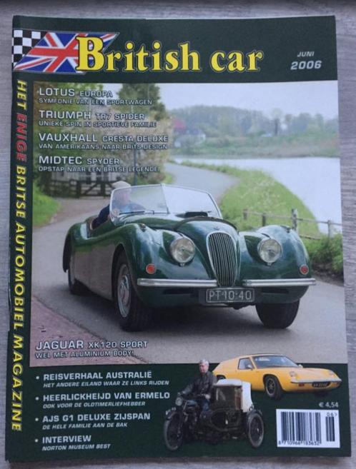 British Car: Jaguar XK 120 Sport, Triumph TR7 Spider, Boeken, Auto's | Folders en Tijdschriften, Zo goed als nieuw, Algemeen, Ophalen of Verzenden