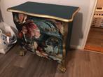 Vintage buikkast met uniek design print, Ophalen, Gebruikt, 50 tot 100 cm, 3 of 4 laden