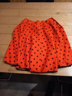 Retro Rode Rok met Stippen, Onbekend, Ophalen of Verzenden, Zo goed als nieuw, Maat 42/44 (L)