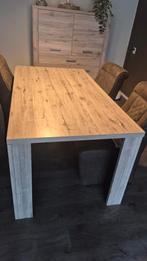 Mooie eetkamer tafel licht grijs eiken, Ophalen of Verzenden