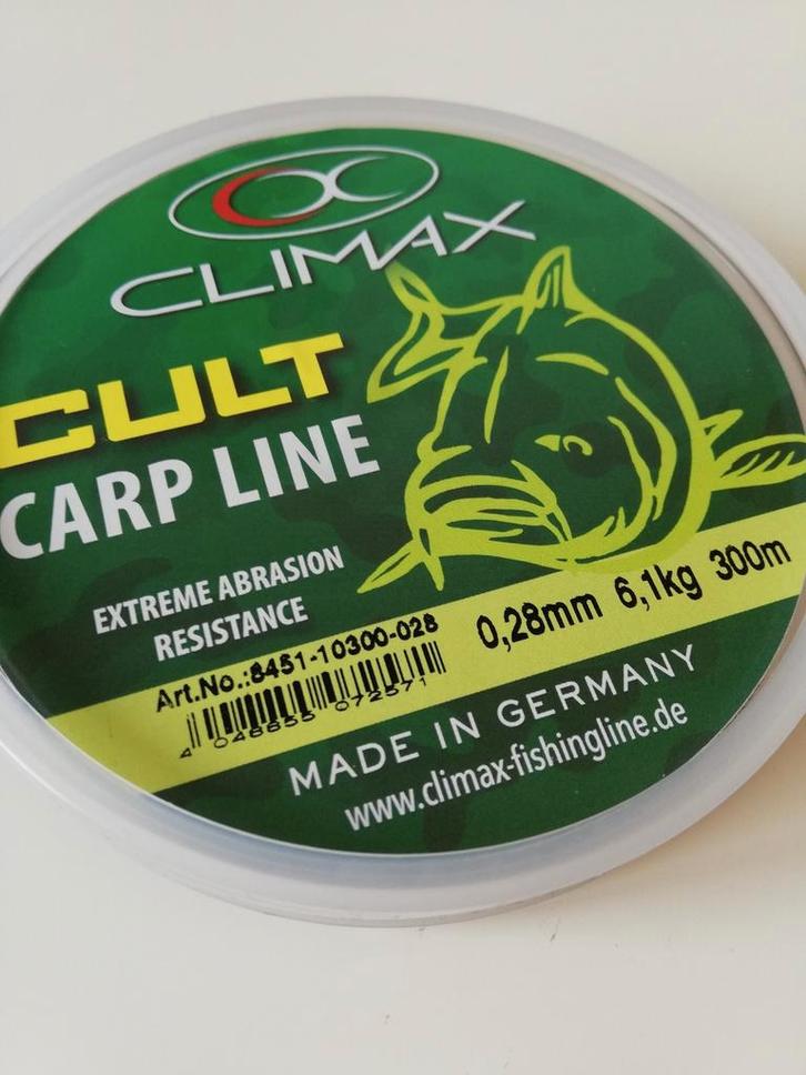 Hengelsport/ vissen karper vissen lijn 0,28,0,30,034 zwart, Watersport en Boten, Hengelsport | Karpervissen, Nieuw, Vislijn, Ophalen of Verzenden