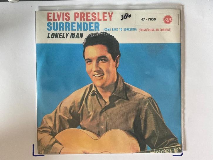 ELVIS PRESLEY: SURRENDER - LONELY MAN.  VG+, Cd's en Dvd's, Vinyl Singles, Gebruikt, Single, Pop, 7 inch, Ophalen of Verzenden
