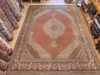 Vintage handgeknoopt perzisch tapijt tabriz 40raj 367x250, Huis en Inrichting, Stoffering | Tapijten en Kleden, 200 cm of meer