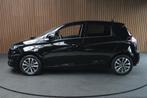 Renault ZOE R135 Evo50 52 kWh Navi Leer Camera PDC LM velgen, Auto's, Gebruikt, Lichtsensor, Leder en Stof, Zwart