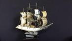 Italiaans ZEILSCHIP 4-Master <> Gemaakt van KOEHOORN 23x20cm, Ophalen of Verzenden, Gebruikt, Zeilboot, Schaalmodel