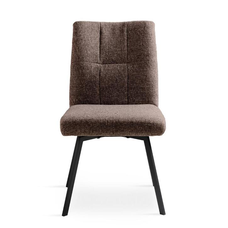 eetkamerstoel, Huis en Inrichting, Stoelen, Nieuw, Vijf, Zes of meer stoelen, Metaal, Stof, Bruin, Ophalen