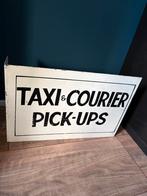 Vintage Taxi & Courier Pick-ups Uithangbord - Staal, Ophalen of Verzenden