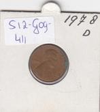 S12-G09-0411 Verenigde Staten 1 cent 1978 D KM# 201 VF Linco, Postzegels en Munten, Munten | Amerika, Verzenden, Noord-Amerika
