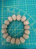 Boedistische walnoten halsband, Sieraden, Tassen en Uiterlijk, Manchetknopen, Ophalen of Verzenden, Nieuw, Steen, Verguld