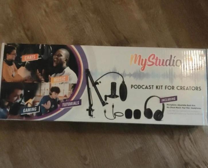Podcast Set MyStudio - Nieuw in Doos!, Muziek en Instrumenten, Microfoons, Nieuw, Studiomicrofoon, Ophalen of Verzenden
