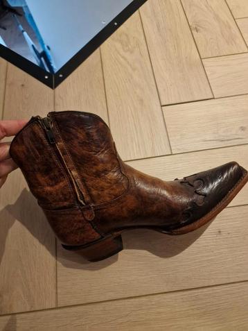 Vintage Bruine Leren Cowboylaarsjes - Tony Lama beschikbaar voor biedingen