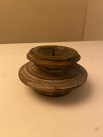 Kandelaar massief hout uit india, Ophalen, Zo goed als nieuw, Hout, Minder dan 25 cm