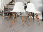 10x Vitra Eames side stoelen wit dsw naturel, Vitra, Wit, Ophalen of Verzenden, Zo goed als nieuw