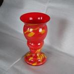 Glazen vaas rood / geel Murano (?), Ophalen