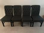 Eetkamerstoelen donker grijs, Ophalen, Gebruikt, Barok, Vier