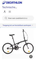 Vouwfiets Fold 100 zwart BTWIN, Fietsen en Brommers, Fietsen | Vouwfietsen, Ophalen of Verzenden, Zo goed als nieuw, Overige merken