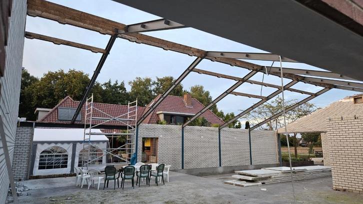 staalconstructie schuur garage, Doe-het-zelf en Verbouw, Overige Doe-het-zelf en Verbouw, Gebruikt, Ophalen