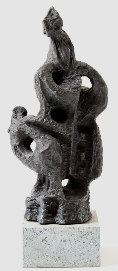 Klaas Boonstra - Bronzen sculptuur: 'Vrije vormen' - 1996, Antiek en Kunst, Kunst | Beelden en Houtsnijwerken, Ophalen of Verzenden