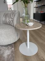Karwei Bijzettafel Marie marmer ø39,5, Huis en Inrichting, Tafels | Bijzettafels, Minder dan 55 cm, Metaal of Aluminium, Rond