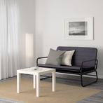 HAMMARN Slaapbank - Knisa donkergrijs/zwart, Ophalen, Tweepersoons, 140 cm, Zo goed als nieuw