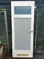 Paneeldeur met glas en ventilatierooster 199x77,3xm, Ophalen, Minder dan 80 cm, Binnendeur, Minder dan 200 cm