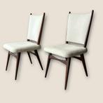 2 Deense Teak Eetkamerstoelen Jaren 60 Mid Century, Pastoe Scandinavie, Gebruikt, Twee, Huysmans