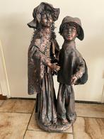 Beeld jongen meisje brons, Verzamelen, Beelden en Beeldjes, Ophalen, Gebruikt, Mens