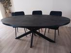 Mangohout eettafel voor 6 personen, Huis en Inrichting, Tafels | Eettafels, Ophalen, 50 tot 100 cm, Zo goed als nieuw, Vijf personen of meer