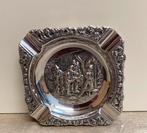 Mooie Verzilverde Asbak - Herbert Hooijkaas - met Merkjes, Ophalen of Verzenden, Zilver