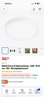 Plafondlamp met bewegingssensor, Ophalen of Verzenden, Nieuw, Kunststof