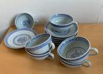 8 soepkommetjes, kop en schotel Chinees porselein; 2 designs, Ophalen of Verzenden, Zo goed als nieuw, Overige stijlen, Kop(pen) en/of Schotel(s)